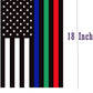 Pack of 2 Thin Blue Green Red American Flag Garden Flag 12 x 18 - Police Firefighter Military Yard Flags Patriotic Double Sided Small USA Flags for Yard