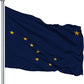 Alaska Flag 3x5 ft Outdoor, Double Sided Alaska State Flags Made in USA, 3 Layers Polyester Vivid Color and Heavy Duty Alaska AK State of Flag with 2 Brass Grommets (Alaska)