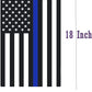 Pack of 10 Blue Line Garden American Flag - 12.5 x 18 Inch Double Sided Police Yard Flags for Honoring Law Enforcement Officers Fade-resistant