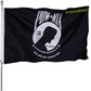 Pow Mia Flag 3x5 Outdoor Embroidered Heavy Duty You are Not Forgotten Prisoner of War Mia Army Military Flags Nylon Oxford Premium Banner with Brass Grommets