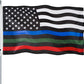 Pack of 2 Thin Blue Green and Red Line American Flag 3x5- Heavy Duty Polyester American Blue Red Green Stripe All Lives Matter Police Firefighter Military Flags Banner Law Enforcement Police Fireman Army Flag