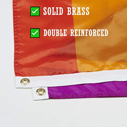 Pride Flag Outdoor New Intersex-Inclusive Progress Pride Flags 3x5 Gay Bisexual LGBTQ+ Rainbow Banner Fade-Resistant