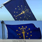 Indiana Flag 3x5 ft Double Sided 3 Layers Polyester Indiana State Flags Made in USA Vivid Color and Fade Proof State of Indiana Flags with 2 Brass Grommets(Indiana)
