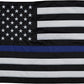 Thin Blue Line Flag 3x5 Back the Blue - Made in USA Police Flags, Blue Lives Matter First Responders Outdoor Flag, Embroidered & Sewn Stripe for Outside Indoor
