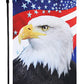 Pack of 2 Eagle America Patriotic Garden Flag- July 4th American Independence Day Decorative Yard Flags Banner Double Sided Patriotic Party Decor 12.5 x 18 Inch