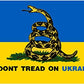 Pack of 10 Ukrainian Flag 3x5 Outdoor - Ukraine Flags National Polyester Double Stitched Vivid Color with 2 Brass Grommets (Dont Tread on Ukraine)