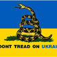 Ukrainian Flag 3x5 Outdoor - Ukraine Flags National Polyester Double Stitched Vivid Color with 2 Brass Grommets (Dont Tread on Ukraine Double Side)