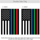 Pack of 2 Thin Blue Green and Red Line Garden Flag- American Blue Red Green Stripe All Lives Matter Police Firefighter Military Yard Flags Banner Law Enforcement Police Fireman Army Flag
