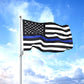 Pack of 10 Thin Blue Line American Flag - 3x5 Blue Stripe American Matter Police Flags - USA Honoring Law Enforcement Officers Banner Flags