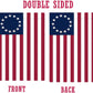 Pack of 2 Besty Ross American Garden Flag 12 x 18- Ross Flags 13 Stars Patriotic Double Sided USA Small for Yard Decor