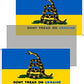 Ukrainian Flag 3x5 Outdoor - Ukraine Flags National Polyester Double Stitched Vivid Color with 2 Brass Grommets (Dont Tread on Ukraine Double Side)