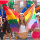 Pack of 2 Rainbow Gay Pride Flag 3x5 ft- LGBTQ Pride Parade Banner Flags UV Fade Resistant for Indoor Outdoor ( 6 Stripes Pride )