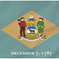 Delaware State Flag for Outsides, 3x5 ft Made in USA Double Sided Delaware Flags with 2 Brass, Flag of Delaware 3 layers Polyester for Outsides/Insides(Delaware)