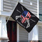 Liberty or Death 2nd Amendment Flag 3x5 Outdoor USA Punisher Skull Rifles 1789 Gun Flags Banner with Grommets
