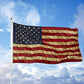 Pack of 2 Vintage American Flag - Tea Stained American Flags - 3x5 Outdoor Rustic Old Style United States Banner Indoors for wall 4th of july (Tea Printed Star Flag 2pcs)