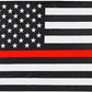 Pack of 2 Thin Red Line American Flag 3x5 Ft- Black White Red Stripes American Honoring Firefighter Flags Banner Durable Polyester