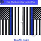 Pack of 10 Thin Blue Line Garden Flag American Police Flags 12.5×18 inch Double Sided Back the Blue Stripe Blue Lives Matter Flag