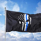 Pack of 2 Punisher Skull Flag 3x5 - Demon Punisher Memorial American Flags - 3x5ft Thin Blue line USA Police Banner