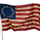 Tea Stained American Flag 13 Stars 4x6 Outdoor- Betsy Ross Flag 13 Colonies Primitive Vintage US USA Flags Banner Heavy Duty (Tea Printed Star Flag)