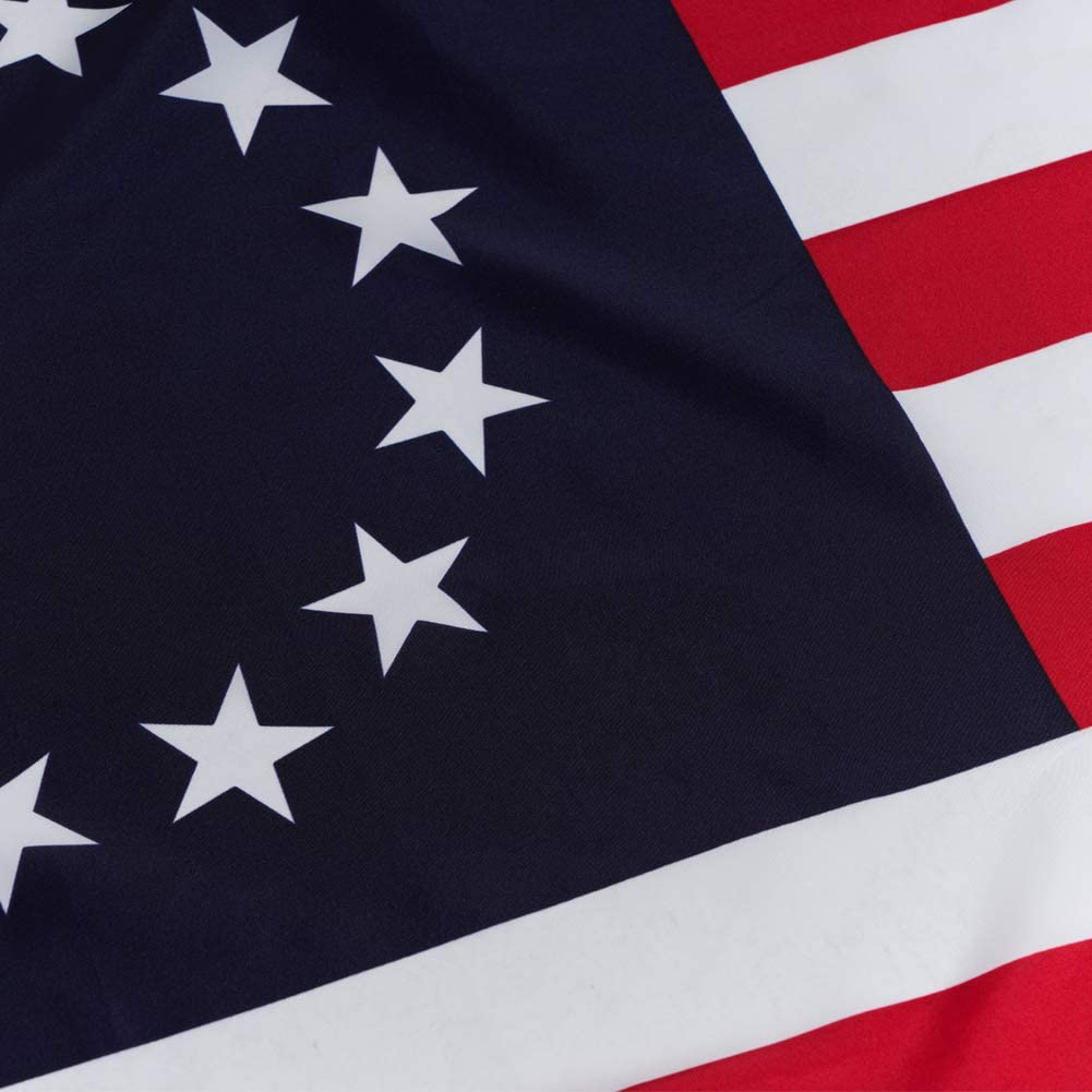 Pack of 2 Betsy Ross American US Flag 3x5 Outdoor- 13 Stars Colonies Primitive Vintage US USA Flags Banner Heavy Duty(Betsy Ross Flag)