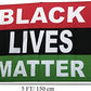 Pack of 2 Black Lives Matter Flag, BLM Flag, 3x5 Ft Protest Peace Large Flags Banner with Canvas Header 2 Grommets for Home, Room, Wall Outdoor/Indoor