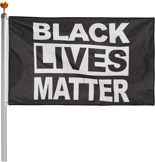 Pack of 2 Black Lives Matter Flag blm Flag for Room Outside Large blm Flags 3x5 Banner Fade-resistant