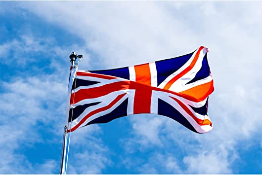 British Flag 2x3 Union Jack England Flags Embroidered Sewn Stripes United Kingdom UK Flag Heavy Duty Outdoor