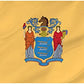 New Jersey Flag 3x5 ft, Double Sided New Jersey State Flag Outdoors Vivid Color, NJ State of New Jersey Flag Polyester 3 layers with 2 Brass Grommets for Outsides/Insides Yard Home Decoration