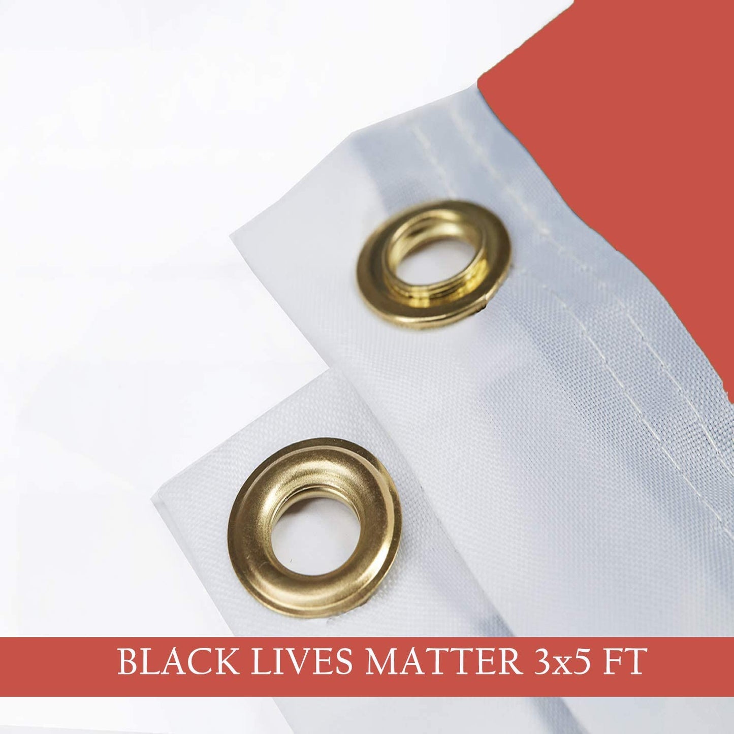 Pack of 2 Black Lives Matter Afro Flag 3x5 ft Outdoor Pan African Red Black Green Flags Banner with Grommets