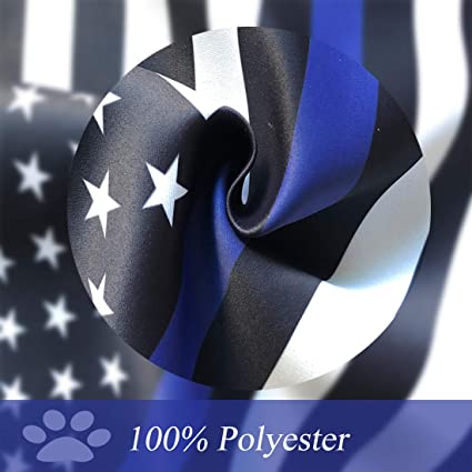 Pack of 10 Thin Blue Line Garden Flag American Police Flags 12.5×18 inch Double Sided Back the Blue Stripe Blue Lives Matter Flag