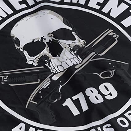 2nd Amendment Flag 3x5 Outdoor- American's Orignal Homeland Security Flag- Skull Rifles 1789 Gun Flags Banner with Grommets