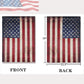 Pack of 2 Tea Stained Patriotic American Garden Flag- USA Independent Day 4th of July Double Sided Yard Outdoor Celebrate Decorative Flags Banner 12.5" x 18"