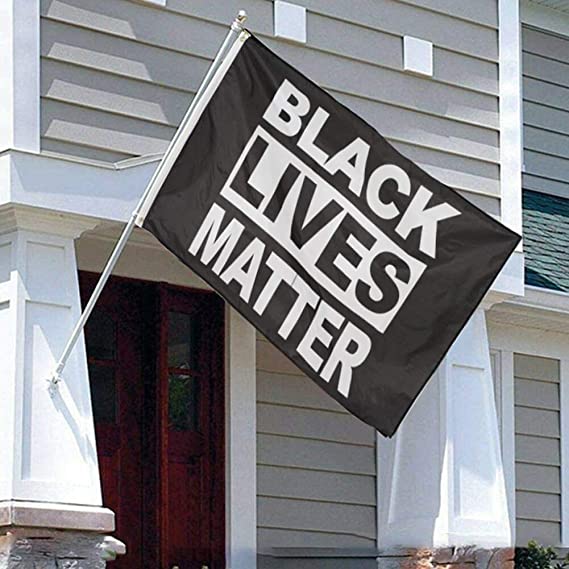 Pack of 2 Black Lives Matter Flag 3x5 Outdoor- 100% Durable Polyester Black Pride BLM Flag Banner with 2 Grommets