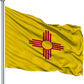 New Mexico Flag 3x5 ft, Double Sided 3 layers Polyester Mexico State Flags, Made in USA New Mexico Flags with 2 Brass Grommets(New Mexico)