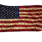 Pack of 2 Vintage American Flag - Tea Stained American Flags - 3x5 Outdoor Rustic Old Style United States Banner Indoors for wall 4th of july (Tea Printed Star Flag 2pcs)