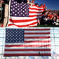 American Flag 10x15 for Outside US Flags - Outdoor Heavy Duty United State Flag Embroidered Stars for All Weather High Wind Sewn Stripes With Brass Grommets
