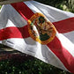 Florida State Flag 3x5 ft Outdoor, Double Sided 3 Layers Flags, Polyester of with 2 Brass Grommets for Outsides/Insides(Florida)