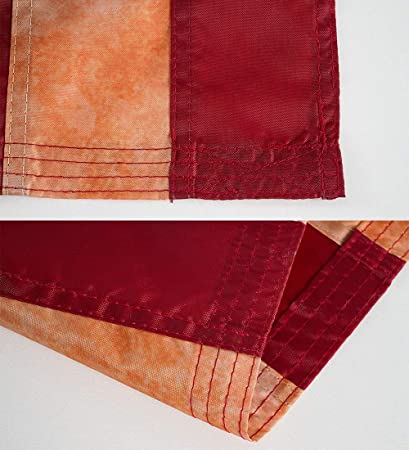 Tea Stained American Flag 3x5, Embroidered Bennington Founding Fathers 1776 Flags, Heavy Duty Vintage Betsy Ross Fabric Sewn Stripes Historical Dyed for Outdoor Indoor Decoration