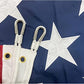 American Flag 12x18 Ft Large US Flags - Made in USA - Giant United State Flag Heavy Duty Outdoor Embroidered Stars for All Weather High Wind Sewn Stripes With Brass Grommets