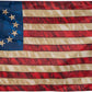Tea Stained American Flag 13 Stars 4x6 Outdoor- Betsy Ross Flag 13 Colonies Primitive Vintage US USA Flags Banner Heavy Duty (Tea Printed Star Flag)