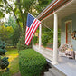 Pack of 10pcs American Flags for Outside 3x5 Ft USA Outdoor - US Flag God Bless America, Durable National Stars and Stripes Indoor Vivid Color Double-Stitched Edges Brass Grommet with Two Brass Grommets