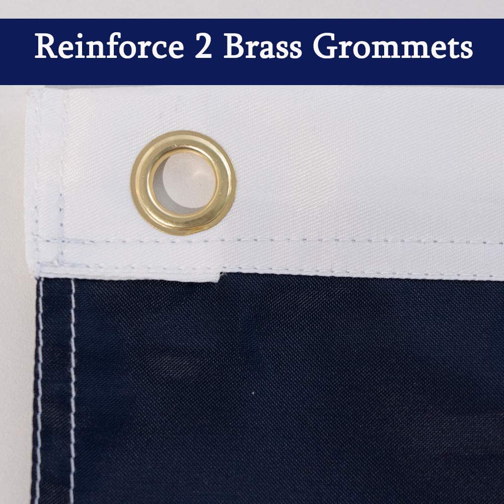 TOPFLAGS Texas Flag 3x5 Outdoor - Texas Flags Heavy Duty Oxford Nylon State Flag Made in USA Embroidered Sewn Stripes with Canvas Header 2 Brass Grommets for Room Outside