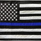 Thin Blue Line Flags 16x24 Inches Outdoor Made in USA - Embroidered Stars Police Boat Flag, Heavy Duty Back The Blue Flag Stripe Blue Line Lives Matter Flags Banner with 2 Brass Grommets