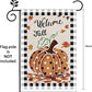 Pack of 2 Fall Pumpkin Garden Flags12 x 18 Inch Double Sided for Outdoor Autumn Welcome Decorations Banner Seasonal Farmhouse Yard Decor
