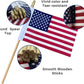 Small American Flags on Stick 50 Packs 4x6 Inch Mini US Flag 4th of July Decorations for Outdoor Outside Hand Held USA Stick Flags Spear Top