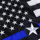 Thin Blue Line Flag 5x8 - Police American Blue Lives Matter Embroidered Stars Flags Banner - Gifts for Law Enforcement Officers (5x8 police flag)