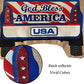 Pack of 2 Garden Flag,God Bless America Banner, Patriotic Pickup USA Truck Burlap, Vertical Double Sided 12.5 x 18 Inches Flags For House, Yard, Welcome Home Decoration Outdoor