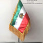 Iran Old Table Flag - Former Iranian Desk Flag Persia Flag 20x30 cm - Satin Double Sided Table Flag with Pole - Vivid Color
