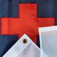Christian Flag 3x5 ft, Heavy Duty Embroidered Christian Flags for Outdoors, Christianity Easter Day Cross Flag Jesus Flags with 2 Brass Grommets Church House Outsides Insides Decoration Made in USA