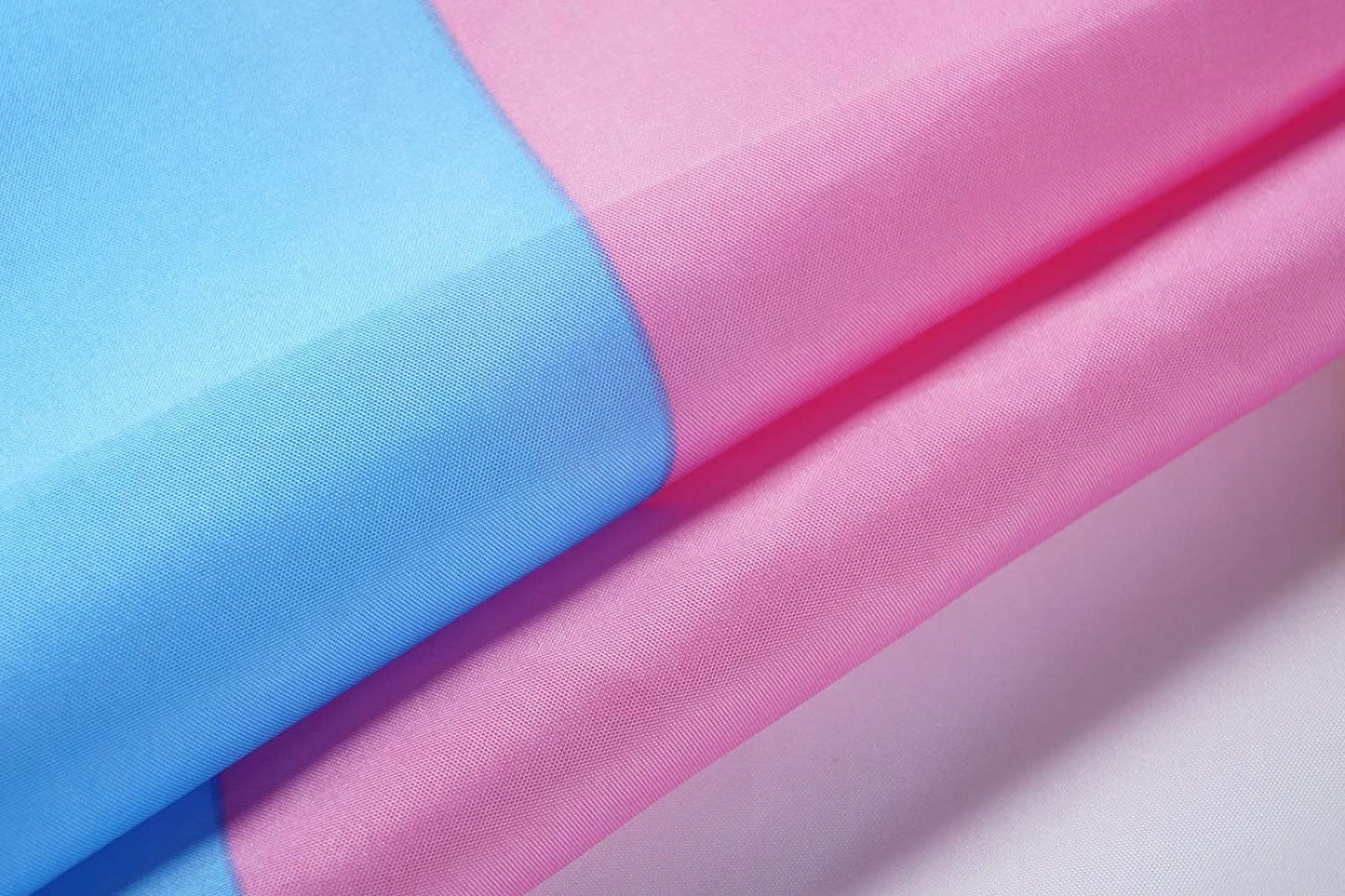 Pack of 2 Transgender Pride Flag 3x5 Heavy Duty Polyester LGBT Trans Omnisexual Equality Flags for Outdoor Wall with Brass Grommets & Durable Header